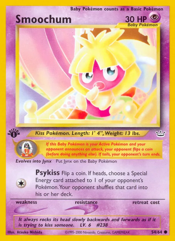 Smoochum — Neo Revelation #54 (Pokémon TCG card)