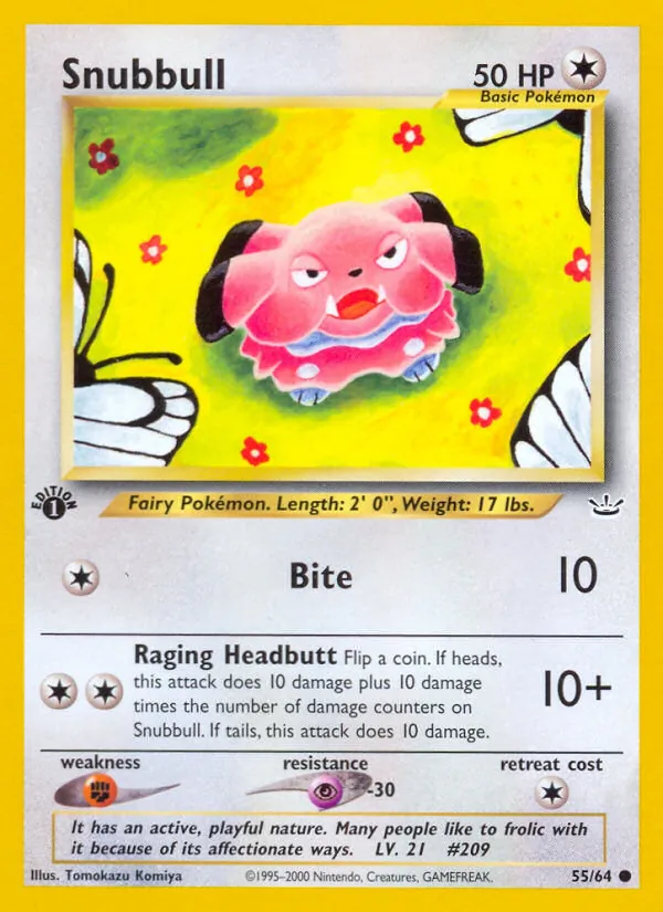 Snubbull — Neo Revelation #55 (Pokémon TCG card)