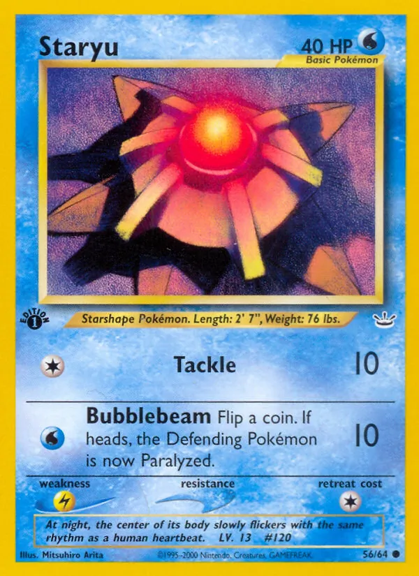 Staryu — Neo Revelation #56 (Pokémon TCG card)