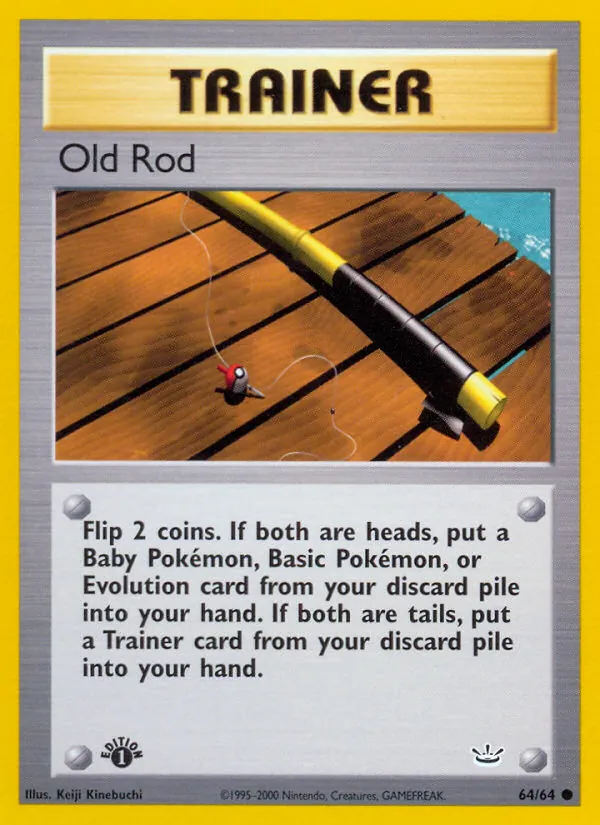 Old Rod — Neo Revelation #64 (Pokémon TCG card)
