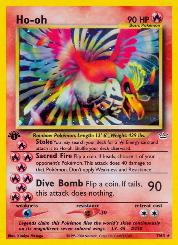 Ho-oh — Neo Revelation #7 (Pokémon TCG card)