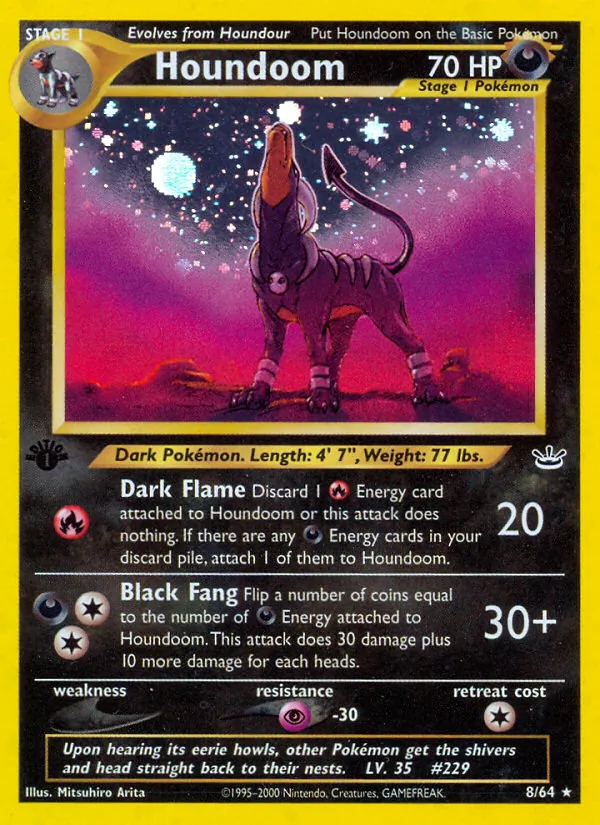 Houndoom — Neo Revelation #8 (Pokémon TCG card)