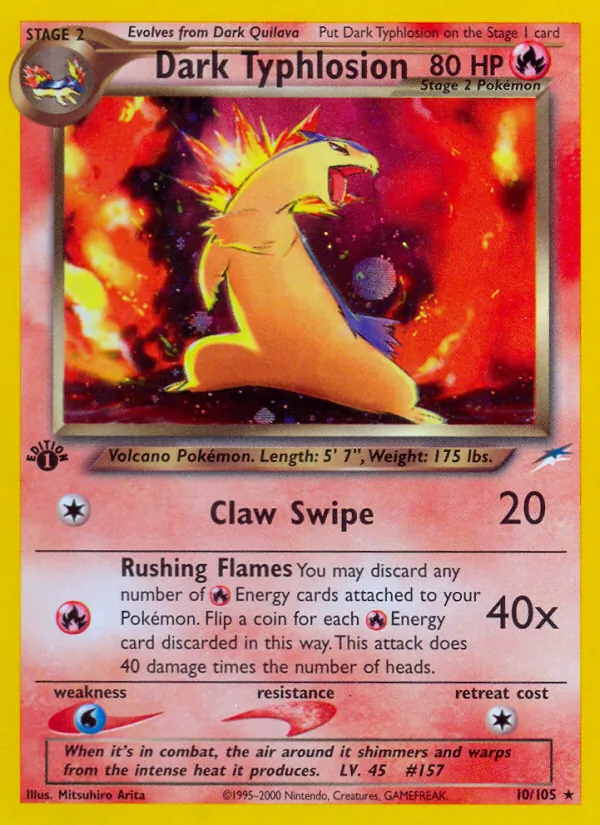Dark Typhlosion — Neo Destiny #10 (Pokémon TCG card)