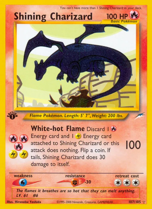 Shining Charizard — Neo Destiny #107 (Pokémon TCG card)