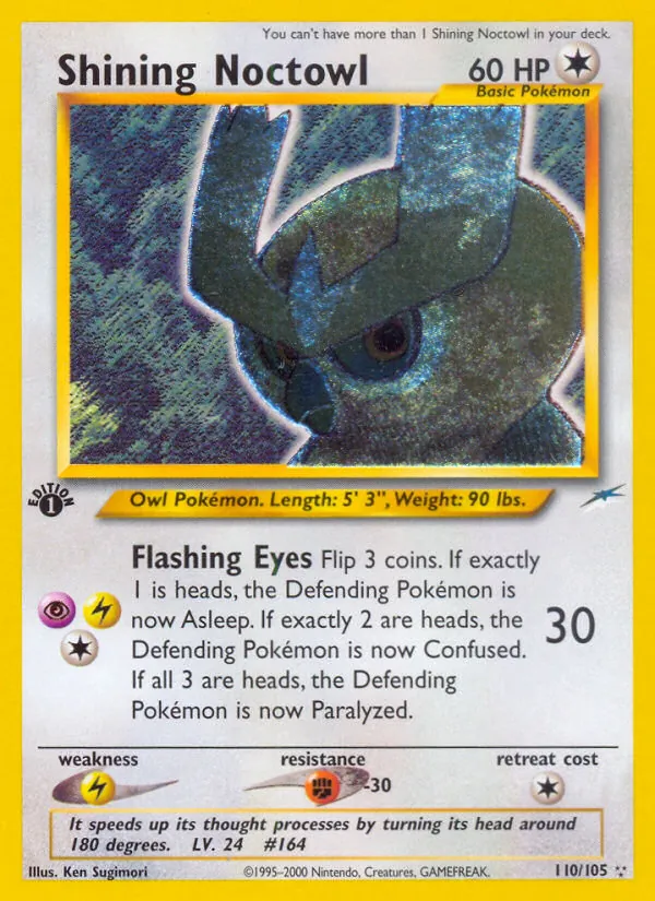 Shining Noctowl — Neo Destiny #110 (Pokémon TCG card)