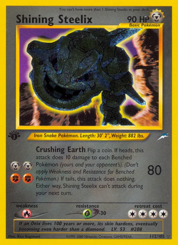 Shining Steelix — Neo Destiny #112 (Pokémon TCG card)