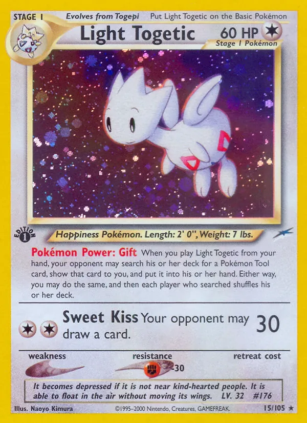Light Togetic — Neo Destiny #15 (Pokémon TCG card)