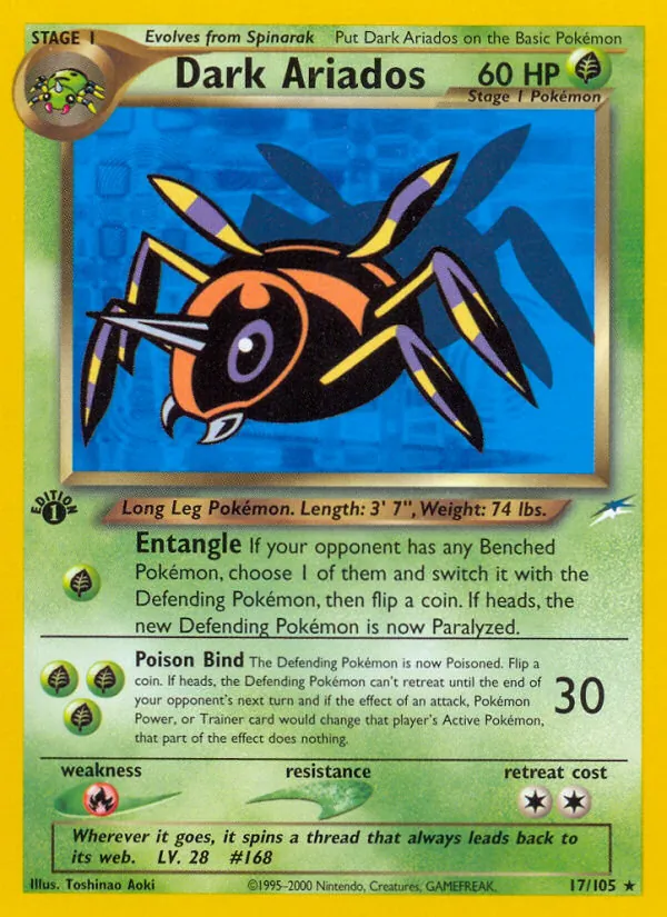 Dark Ariados — Neo Destiny #17 (Pokémon TCG card)