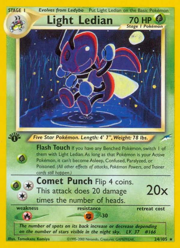 Light Ledian — Neo Destiny #24 (Pokémon TCG card)