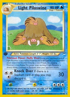 Light Piloswine (Neo Destiny #26)