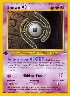 Unown [H] (Neo Destiny #28)