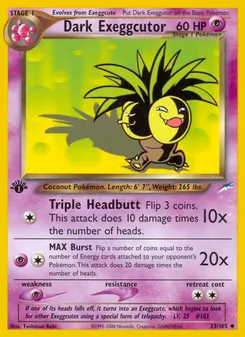Dark Exeggutor (Neo Destiny #33)
