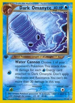 Dark Omanyte (Neo Destiny #37)
