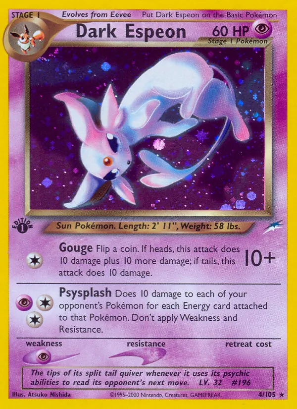 Dark Espeon — Neo Destiny #4 (Pokémon TCG card)