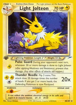 Light Jolteon (Neo Destiny #48)