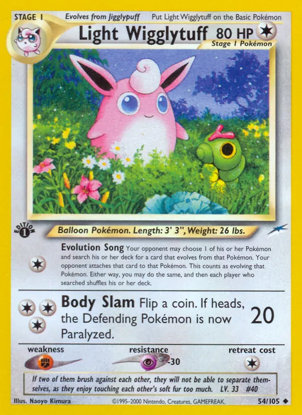 Light Wigglytuff — Neo Destiny #54 (Pokémon TCG card)