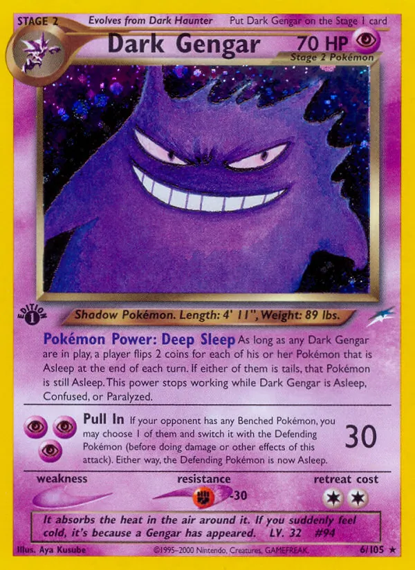 Dark Gengar — Neo Destiny #6 (Pokémon TCG card)
