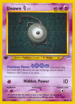 Unown [Z] (Neo Destiny #60)