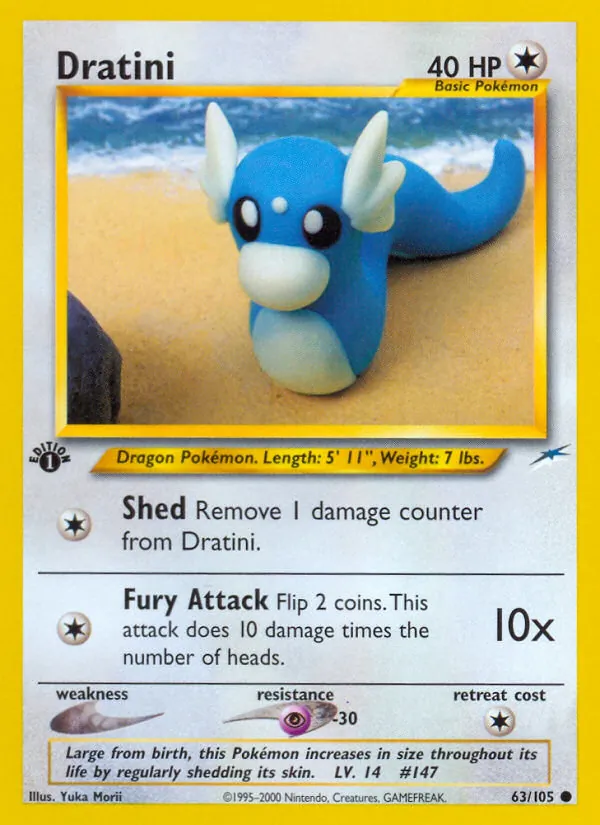 Dratini — Neo Destiny #63 (Pokémon TCG card)