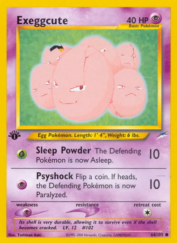Exeggcute — Neo Destiny #64 (Pokémon TCG card)