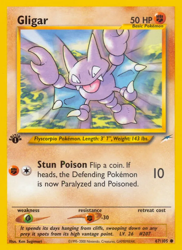 Gligar — Neo Destiny #67 (Pokémon TCG card)