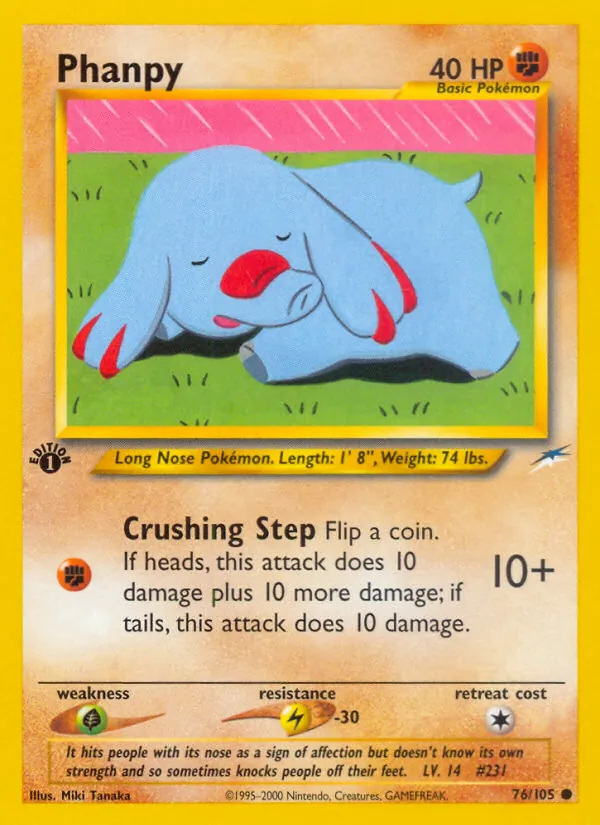 Phanpy — Neo Destiny #76 (Pokémon TCG card)