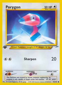 Porygon (Neo Destiny #78)