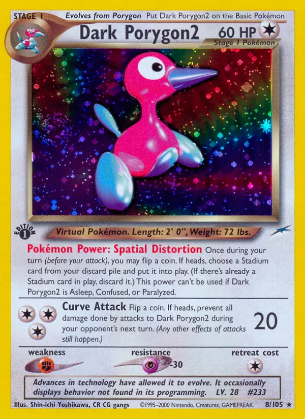 Dark Porygon2 — Neo Destiny #8 (Pokémon TCG card)