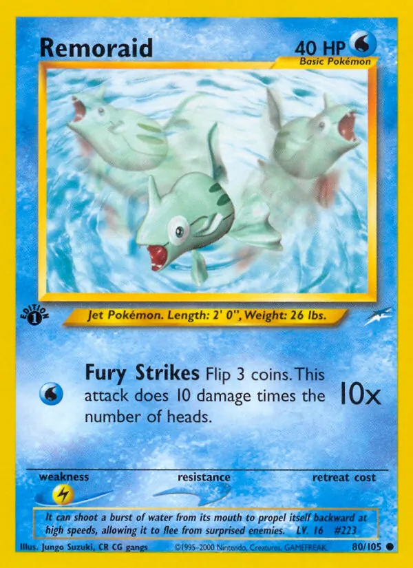 Remoraid — Neo Destiny #80 (Pokémon TCG card)