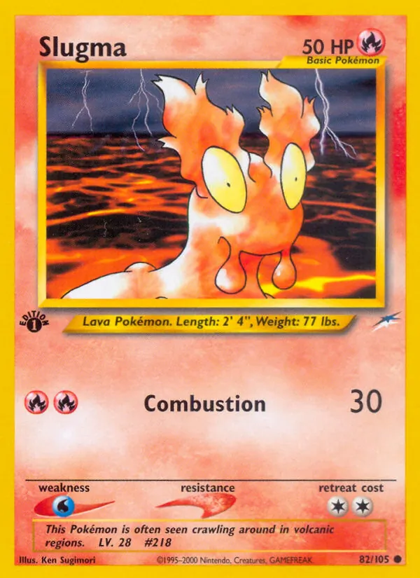 Slugma — Neo Destiny #82 (Pokémon TCG card)