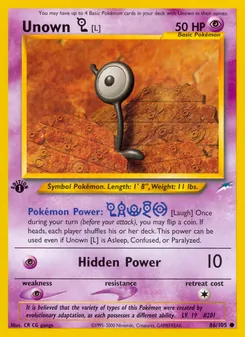 Unown [L] (Neo Destiny #86)