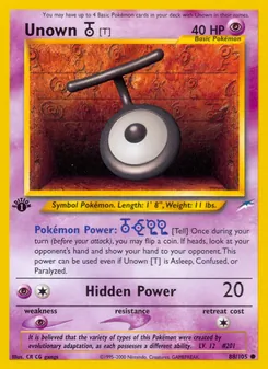 Unown [T] (Neo Destiny #88)