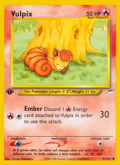 Vulpix (Neo Destiny #91)