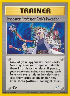 Impostor Professor Oak's Invention (Neo Destiny #94)
