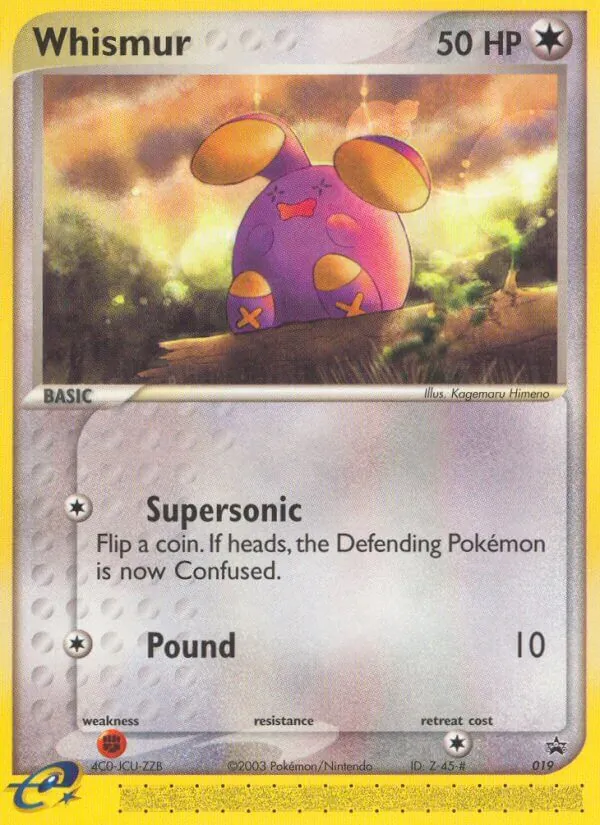 Whismur — Nintendo Black Star Promos #19 (Pokémon TCG card)