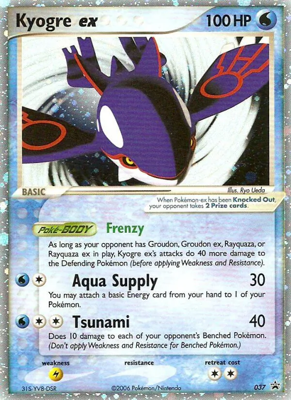 Kyogre ex — Nintendo Black Star Promos #37 (Pokémon TCG card)