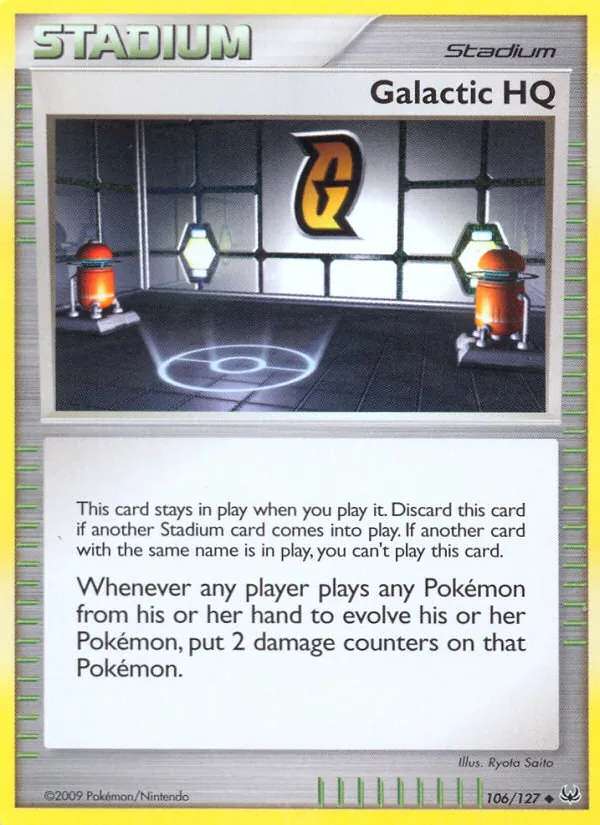 Galactic HQ — Platinum #106 (Pokémon TCG card)