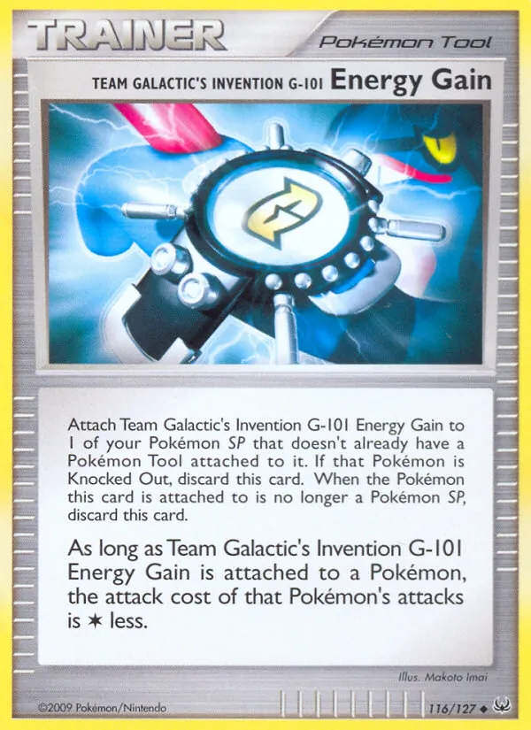 Team Galactic's Invention G-101 Energy Gain — Platinum #116 (Pokémon TCG card)