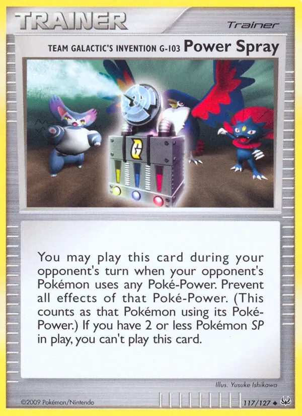 Team Galactic's Invention G-103 Power Spray — Platinum #117 (Pokémon TCG card)