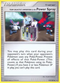Team Galactic's Invention G-103 Power Spray (Platinum #117)