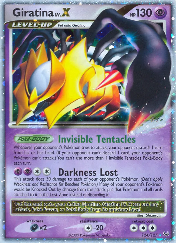 Giratina LV.X — Platinum #124 (Pokémon TCG card)