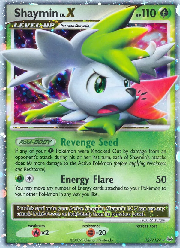 Shaymin LV.X — Platinum #127 (Pokémon TCG card)