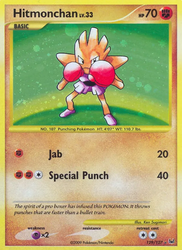 Hitmonchan — Platinum #129 (Pokémon TCG card)