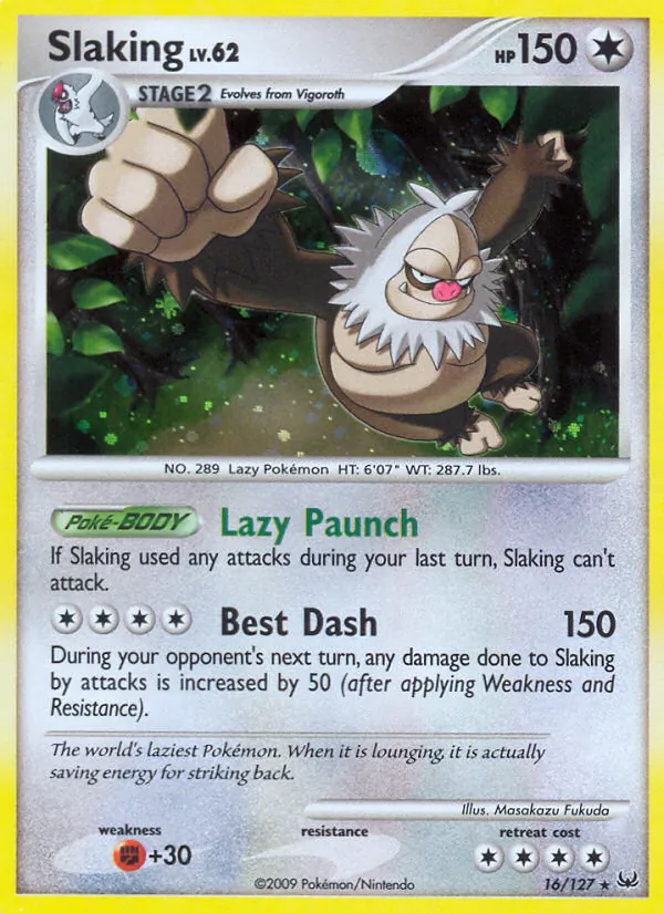 Slaking — Platinum #16 (Pokémon TCG card)