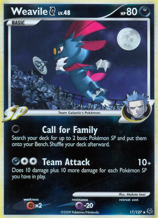 Weavile G — Platinum #17 (Pokémon TCG card)
