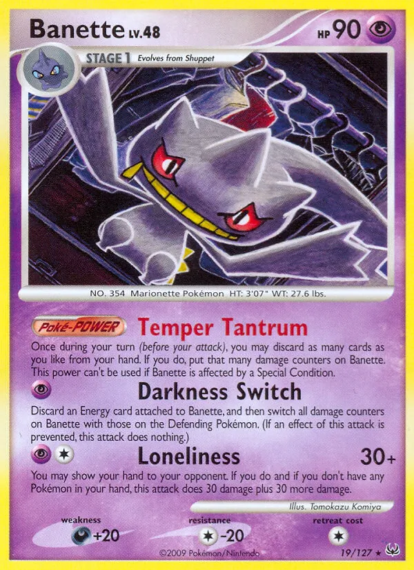 Banette — Platinum #19 (Pokémon TCG card)