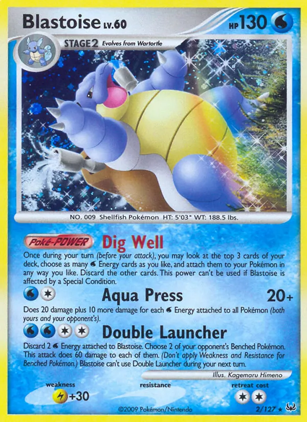 Blastoise — Platinum #2 (Pokémon TCG card)
