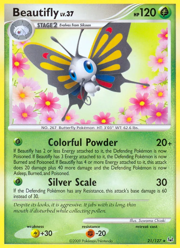 Beautifly — Platinum #21 (Pokémon TCG card)