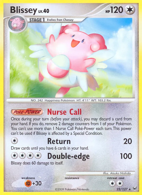 Blissey — Platinum #22 (Pokémon TCG card)