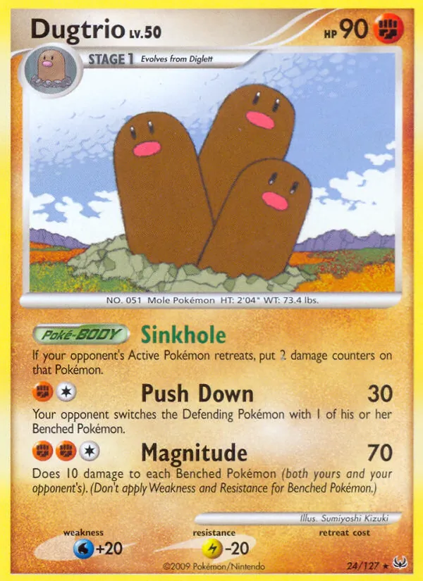 Dugtrio — Platinum #24 (Pokémon TCG card)